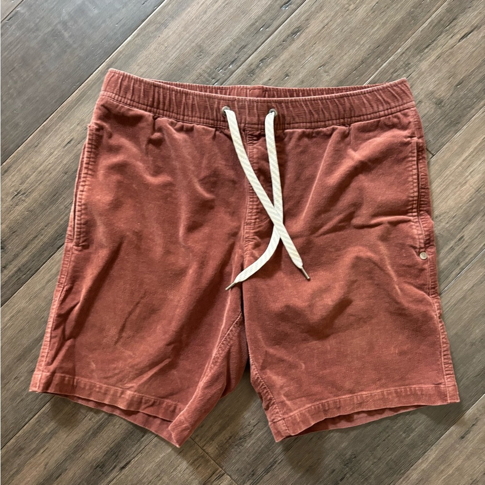Vuori Rust Corduroy Shorts with Drawstring